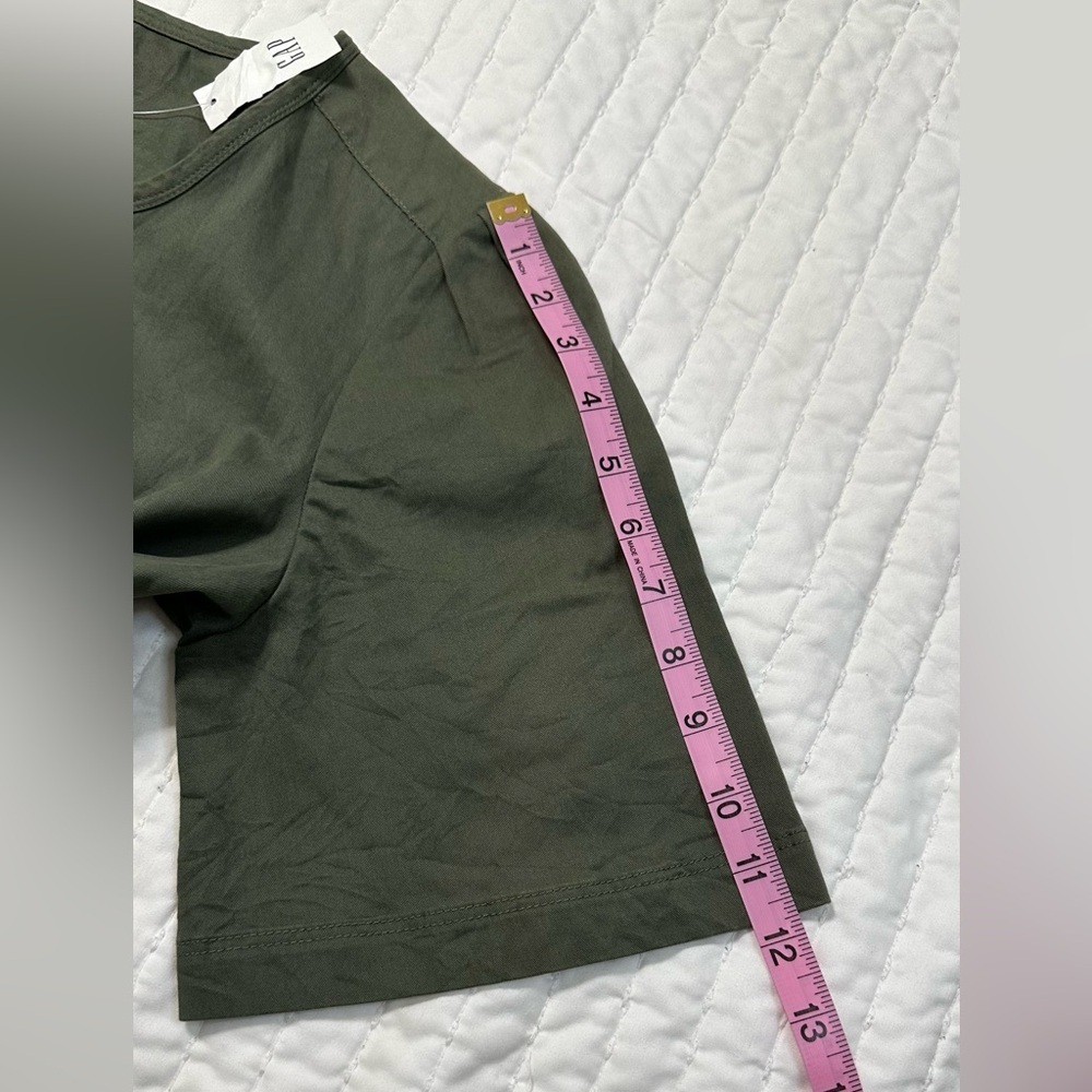 GAP Neutral Lace-Up Shift Dress Size S Baby Tweed in Green  Casual Dress - Picture 13 of 16